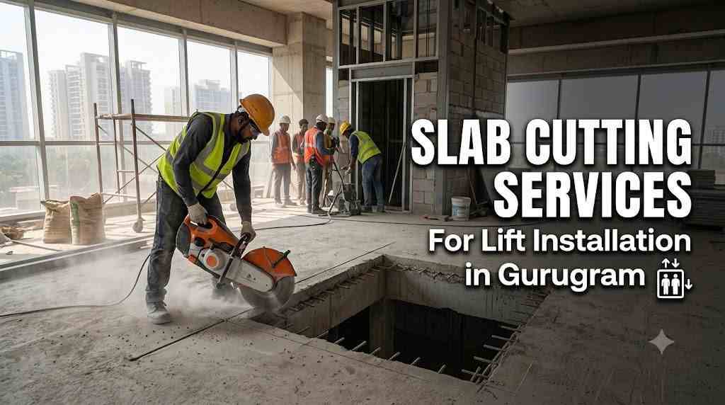 Slab Cutting Services for Lift Installation in Gurugram
