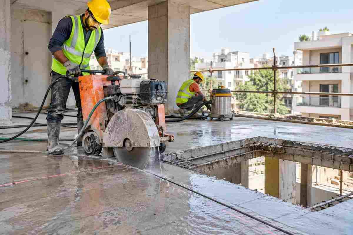 Slab Cutting in Delhi Builder Floors: Applications & Safety Precautions | Core Cutting India