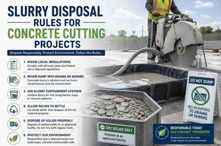 Slurry Disposal Rules for Concrete Cutting Projects: A Complete Compliance Guide