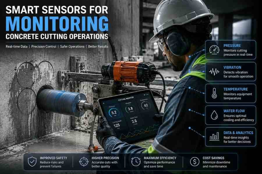 Smart Sensors for Monitoring Concrete Cutting Operations: A Complete Guide by Core Cutting India