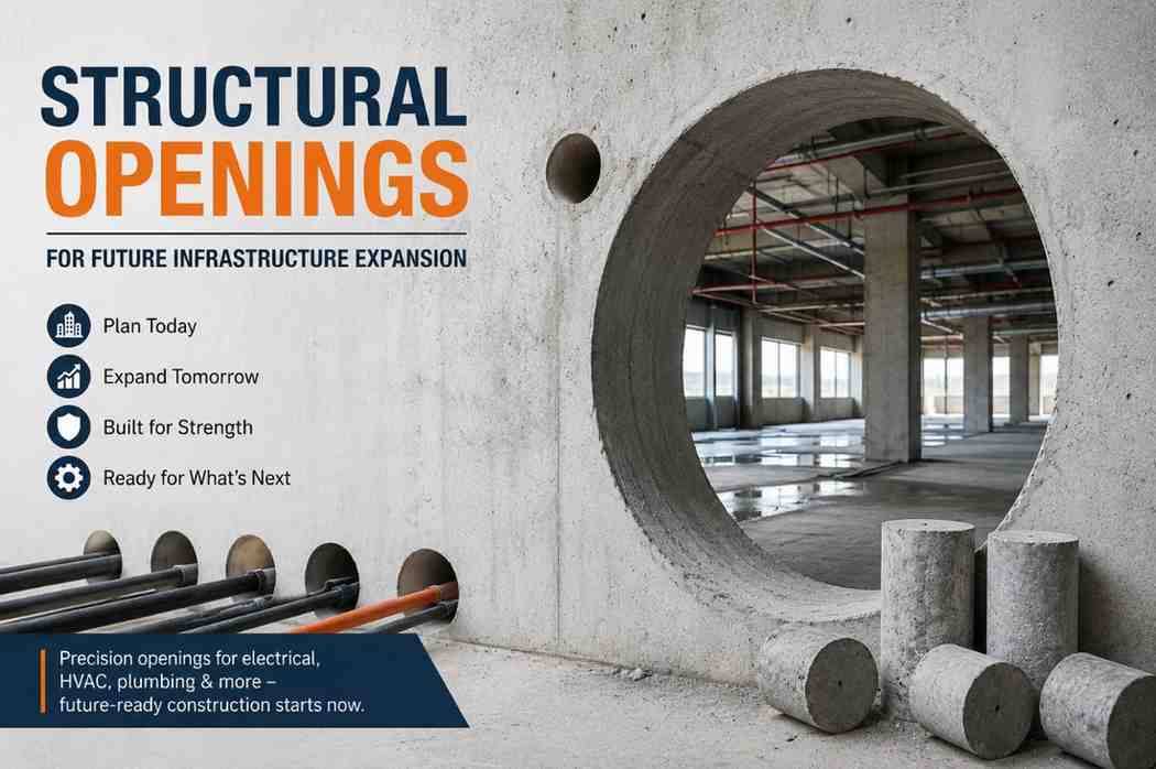 Structural Openings for Future Infrastructure Expansion | Core Cutting India