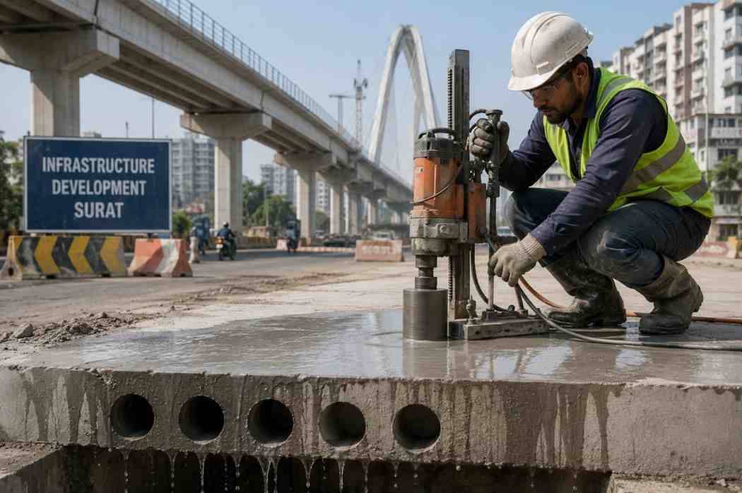 The Role of Precision Concrete Cutting in Surat's Infrastructure Development | Core Cutting India