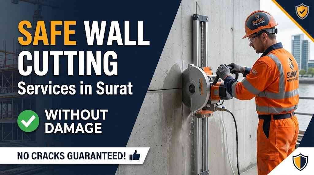 Safe Wall Cutting Services in Surat Without Damage | No Cracks Guaranteed