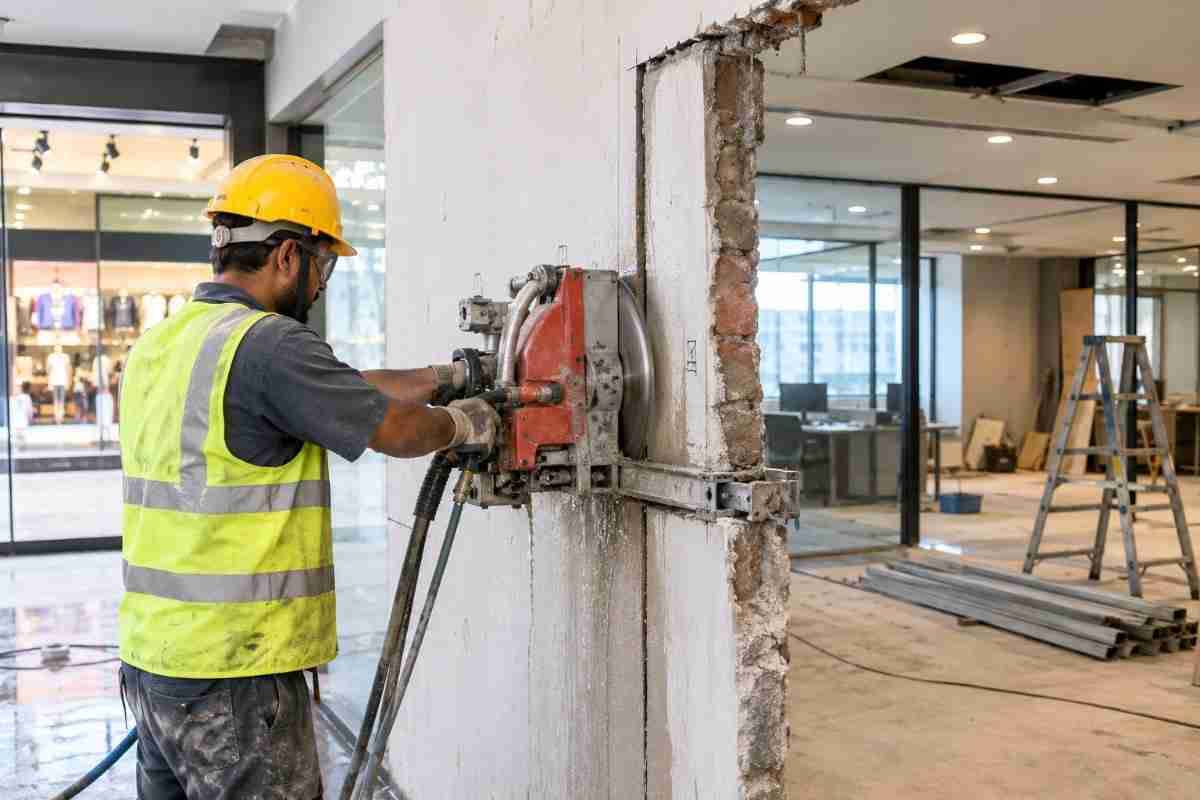 Wall Cutting for Shops & Office Renovation in Delhi