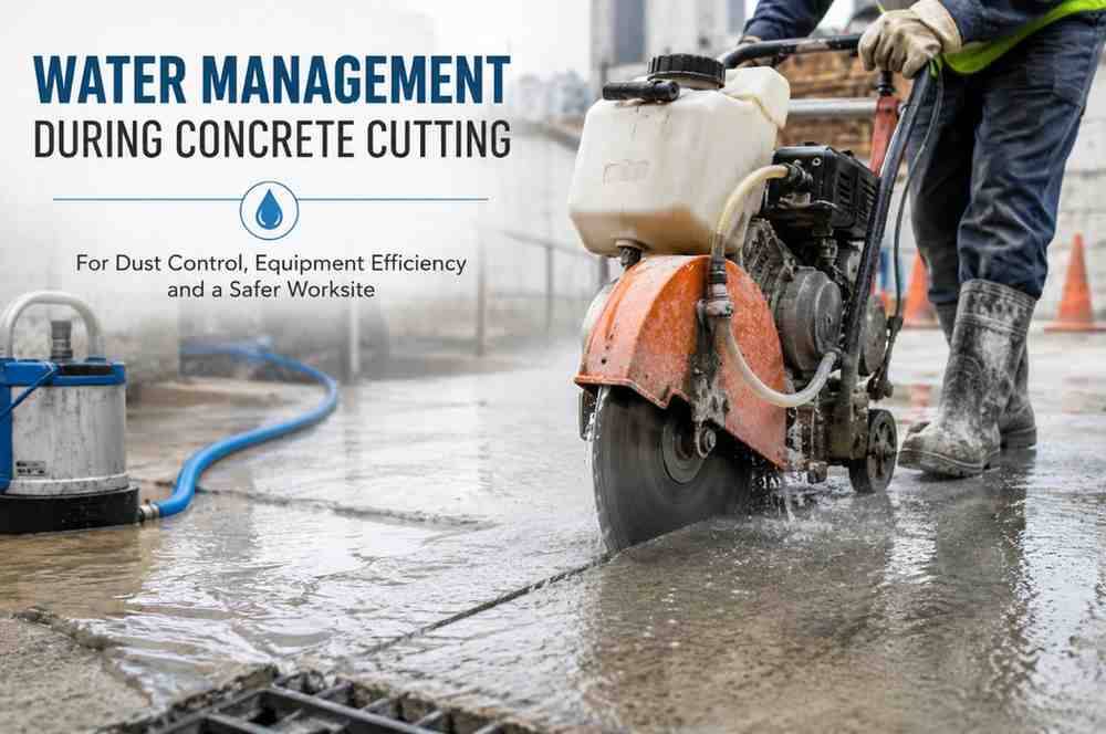 Water Management During Concrete Cutting | Slurry Control & Compliance
