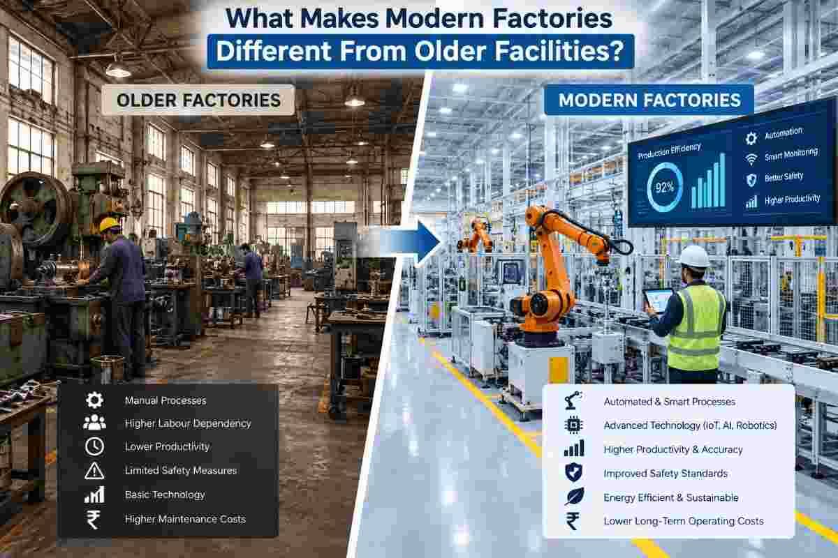 What Makes Modern Factories Different From Older Facilities? | Core Cutting India