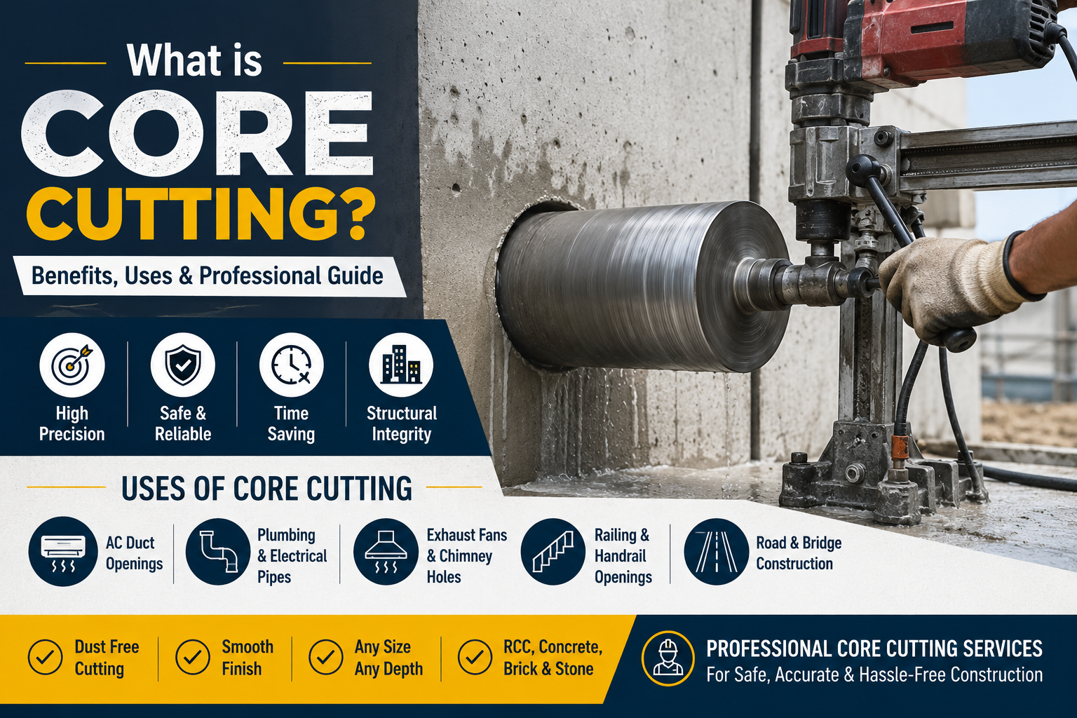 What is Core Cutting? Benefits, Uses & Professional Guide | Core Cutting India