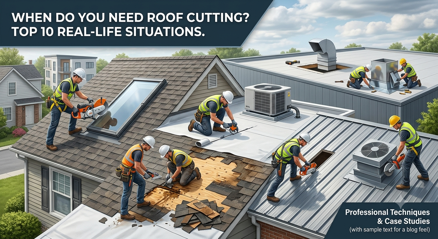 When Do You Need Roof Cutting? Top 10 Real-Life Situations