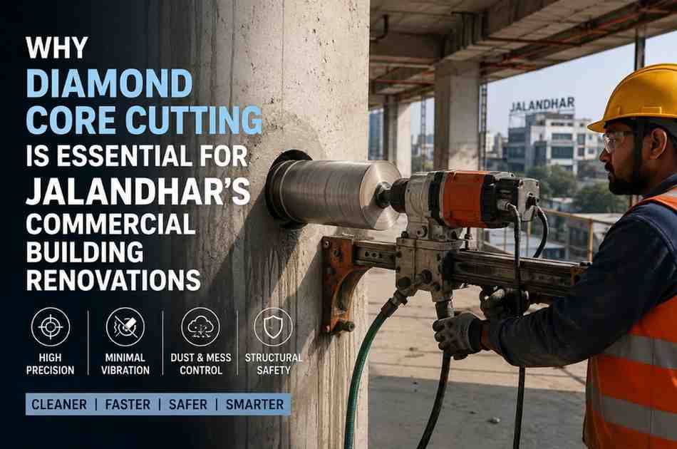 Why Diamond Core Cutting Is Essential for Jalandhar's Commercial Building Renovations