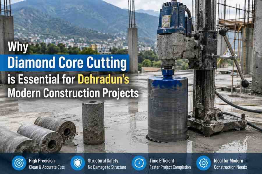 Why Diamond Core Cutting is Essential for Dehradun's Modern Construction Projects