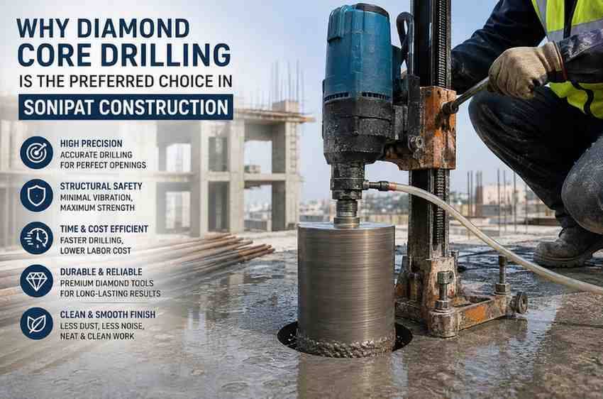 Why Diamond Core Drilling is the Preferred Choice in Sonipat Construction | Core Cutting India
