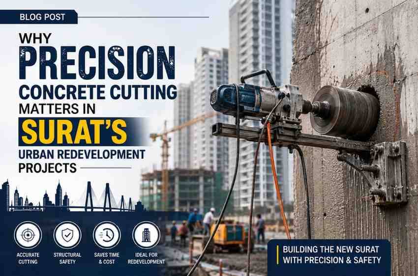 Why Precision Concrete Cutting Matters in Surat's Urban Redevelopment Projects | Core Cutting India