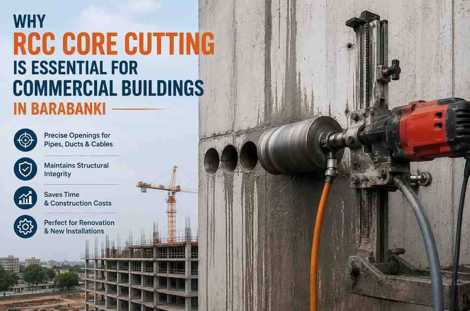 Why RCC Core Cutting Is Essential for Commercial Buildings in Barabanki