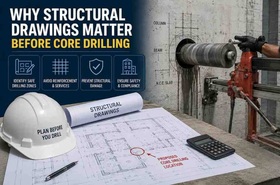 Why Structural Drawings Matter Before Core Drilling | Core Cutting India