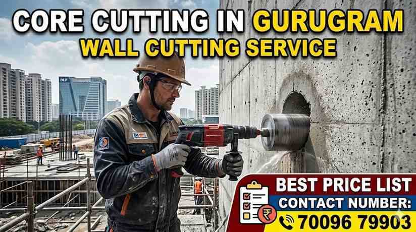 Core Cutting in Gurugram | Wall Cutting Service | Best Price List & Contact Number
