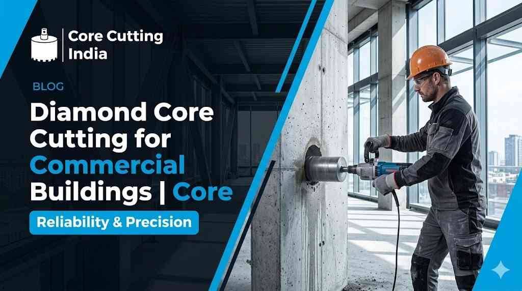 Diamond Core Cutting for Commercial Buildings | Core Cutting India