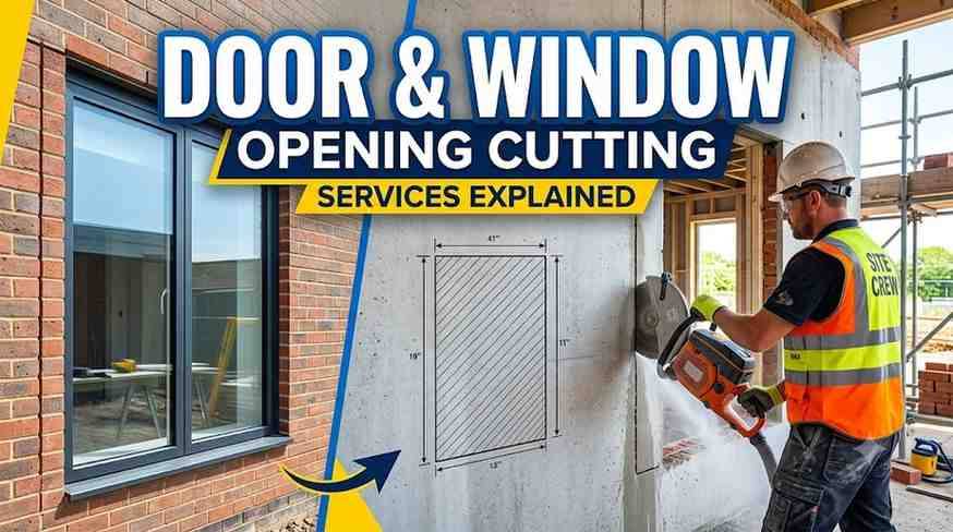Door & Window Opening Cutting Services in India | Core Cutting India