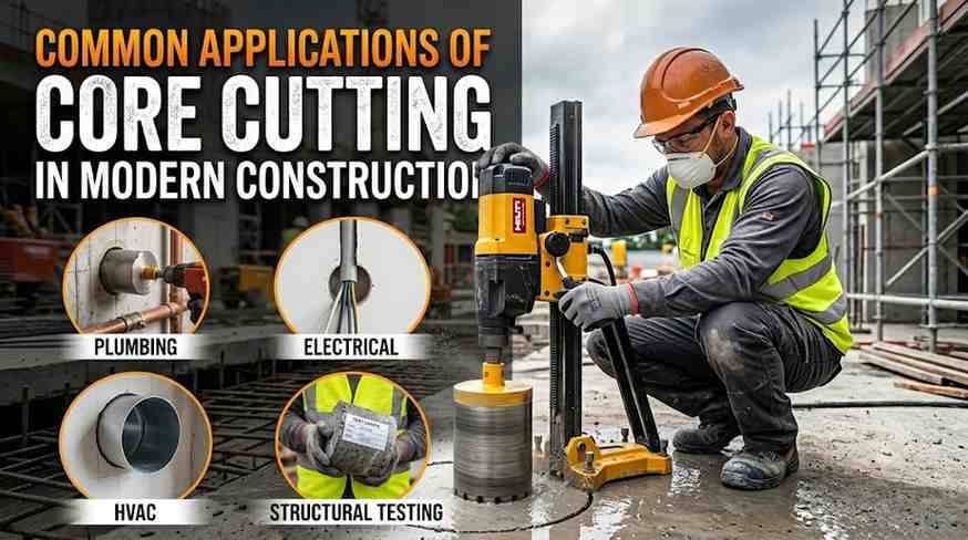 Common Applications of Core Cutting in Modern Construction