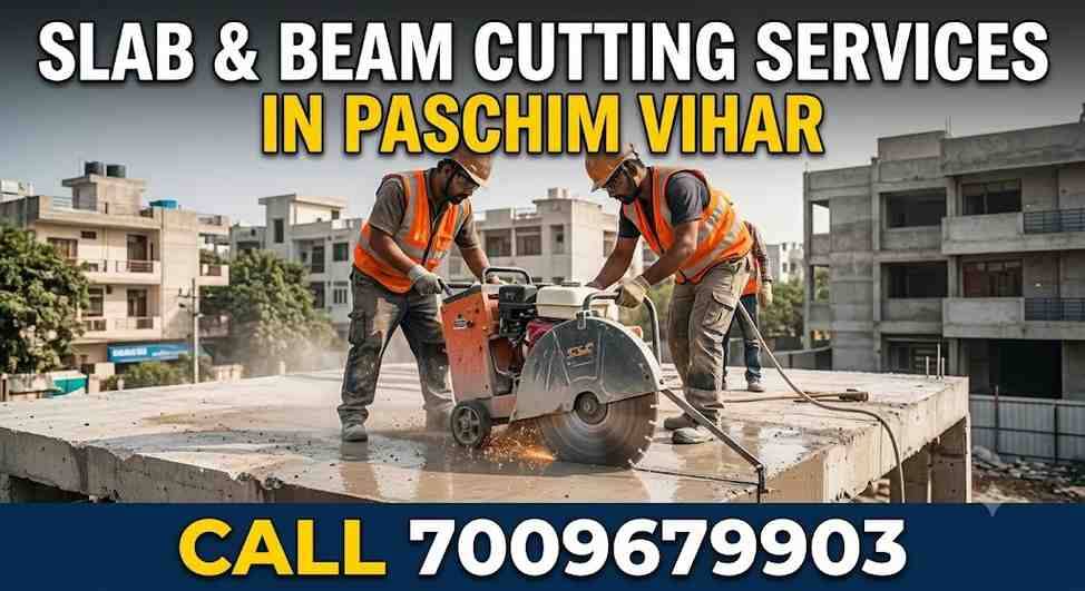 Slab & Beam Cutting Services in Paschim Vihar | Call 7009679903