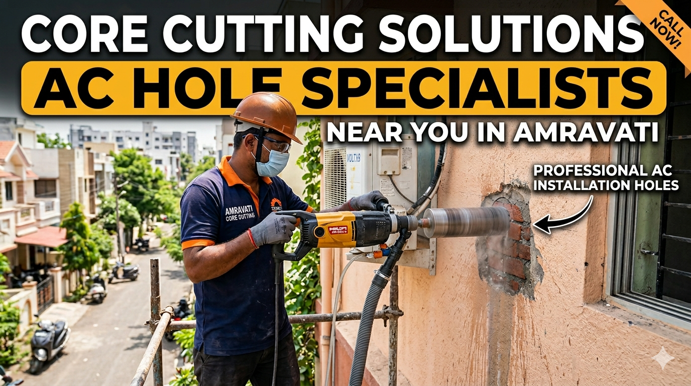 AC Hole Core Cutting in Amravati | Call 7009679903