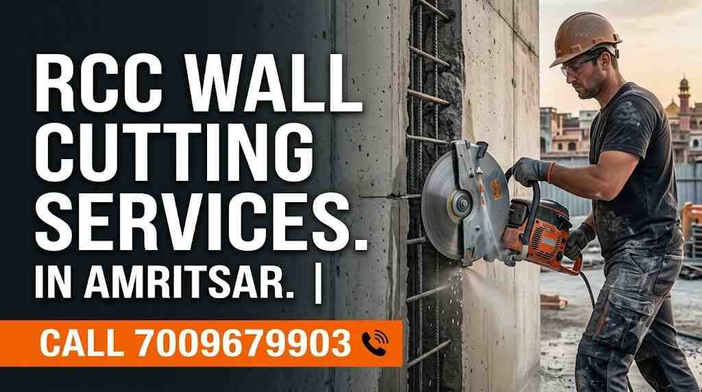 RCC Wall Cutting Services in Amritsar | Call 7009679903