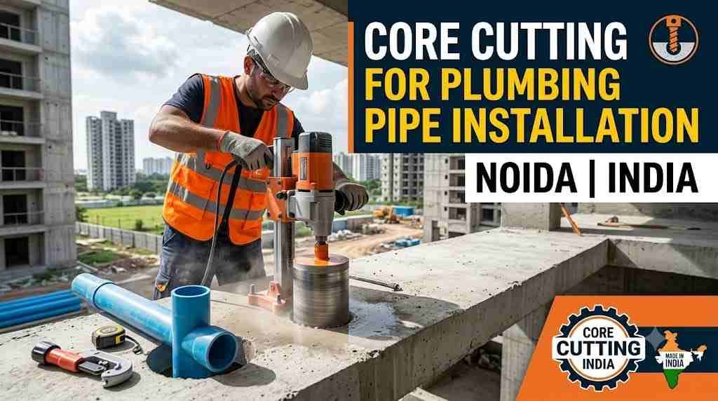 Core Cutting for Plumbing Pipe Installation Noida | Core Cutting India