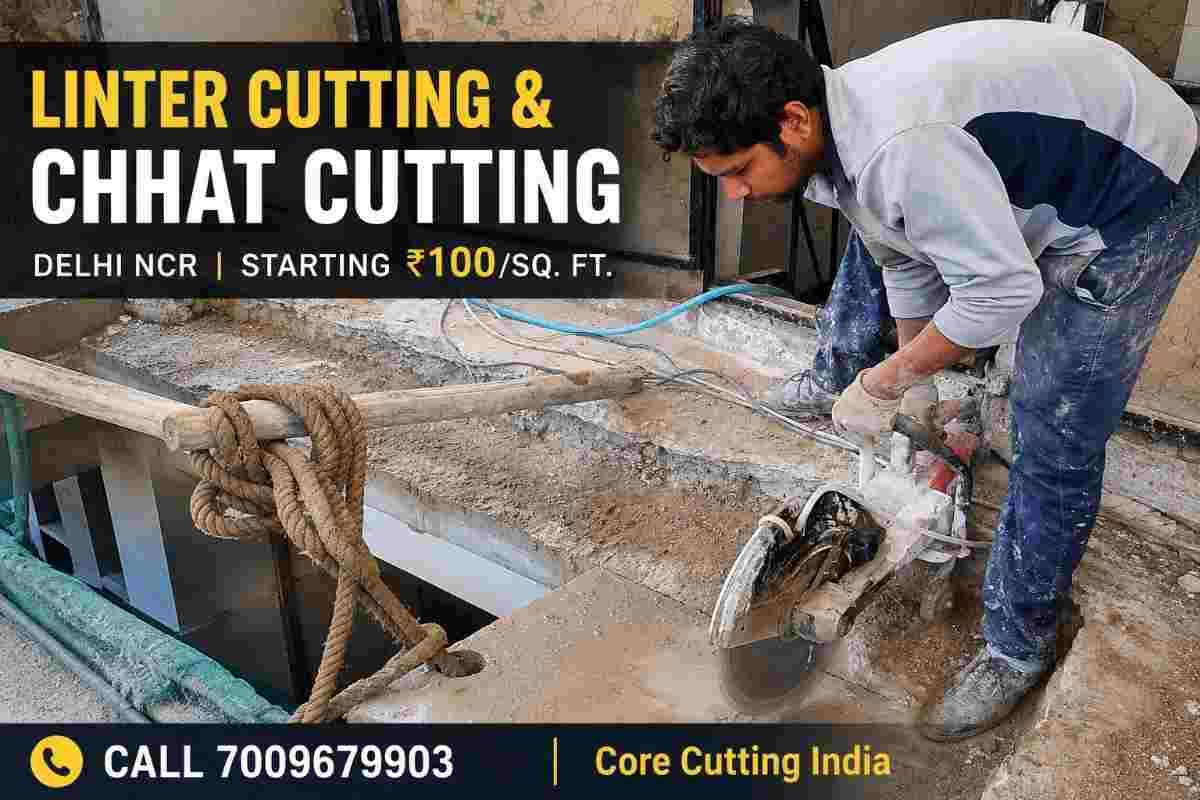 Linter Cutting in Delhi | Chhat Cutting from ₹100/Sq Ft