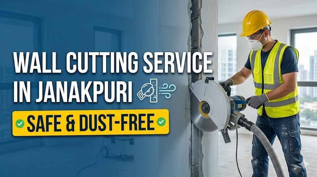 Wall Cutting Service in Janakpuri | Safe & Dust-Free