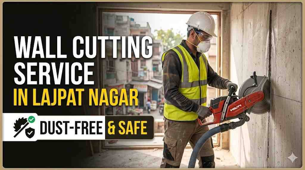 Wall Cutting Service in Lajpat Nagar | Dust-Free & Safe