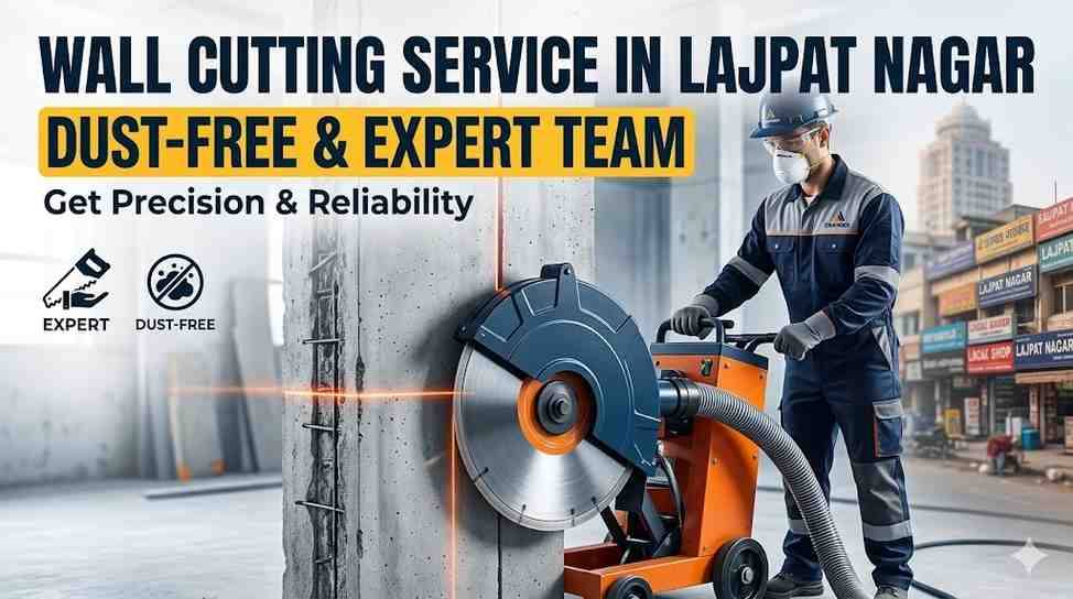 Wall Cutting Service in Lajpat Nagar | Dust-Free & Expert Team